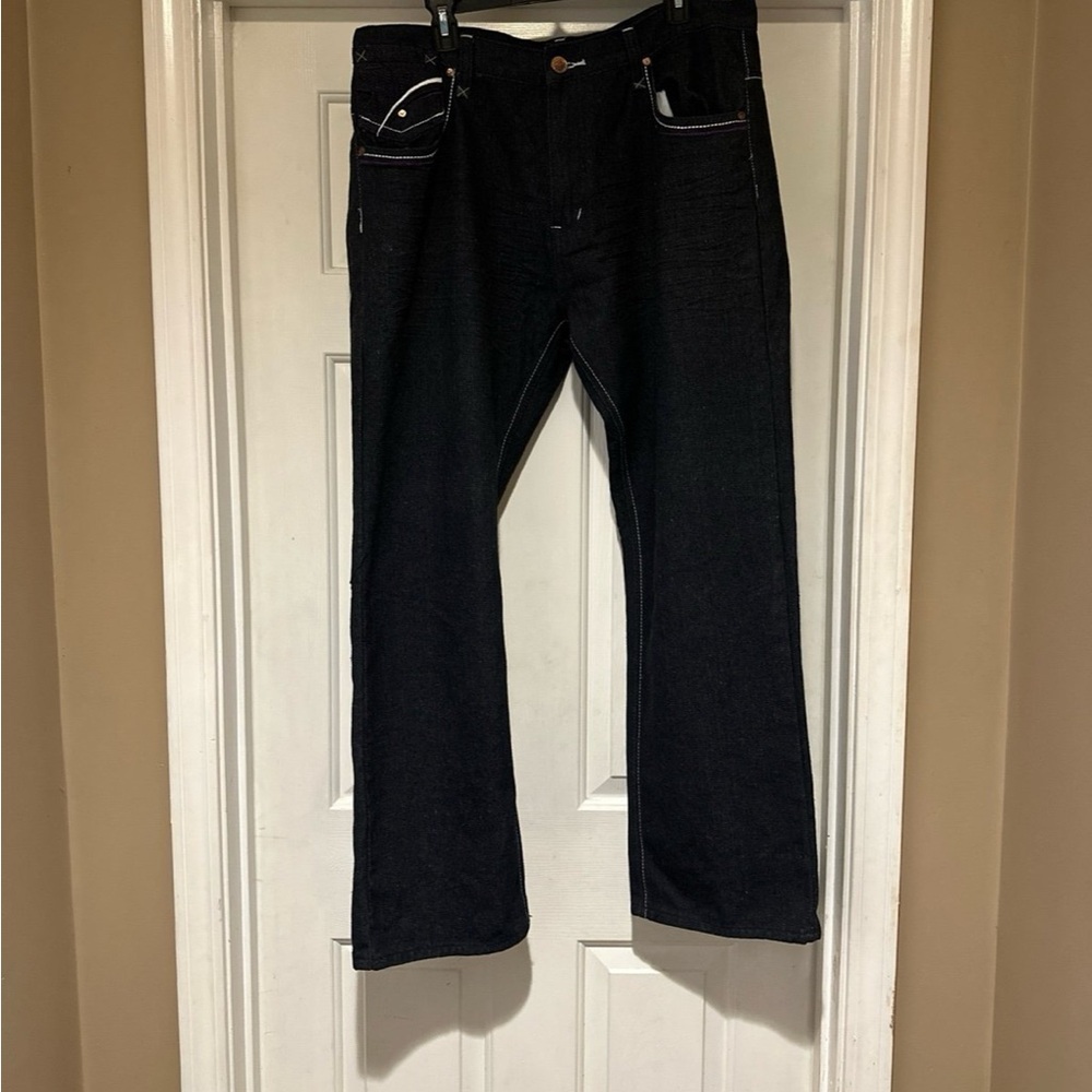 Red Ape Jeans Black/Purple Y2K Baggy/Big Legged Hip Hop/Skater Men’s 38x32